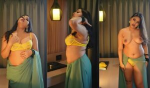 Anjali Gaud Horny Green Saree Nude
